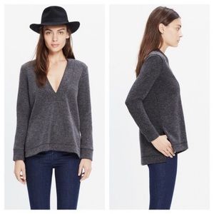 Madewell deep V neck sweater